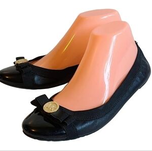 Michael Kors Women's Dixie Stretch Fit Ballet Flats Black Size 7.5 🌴✌️